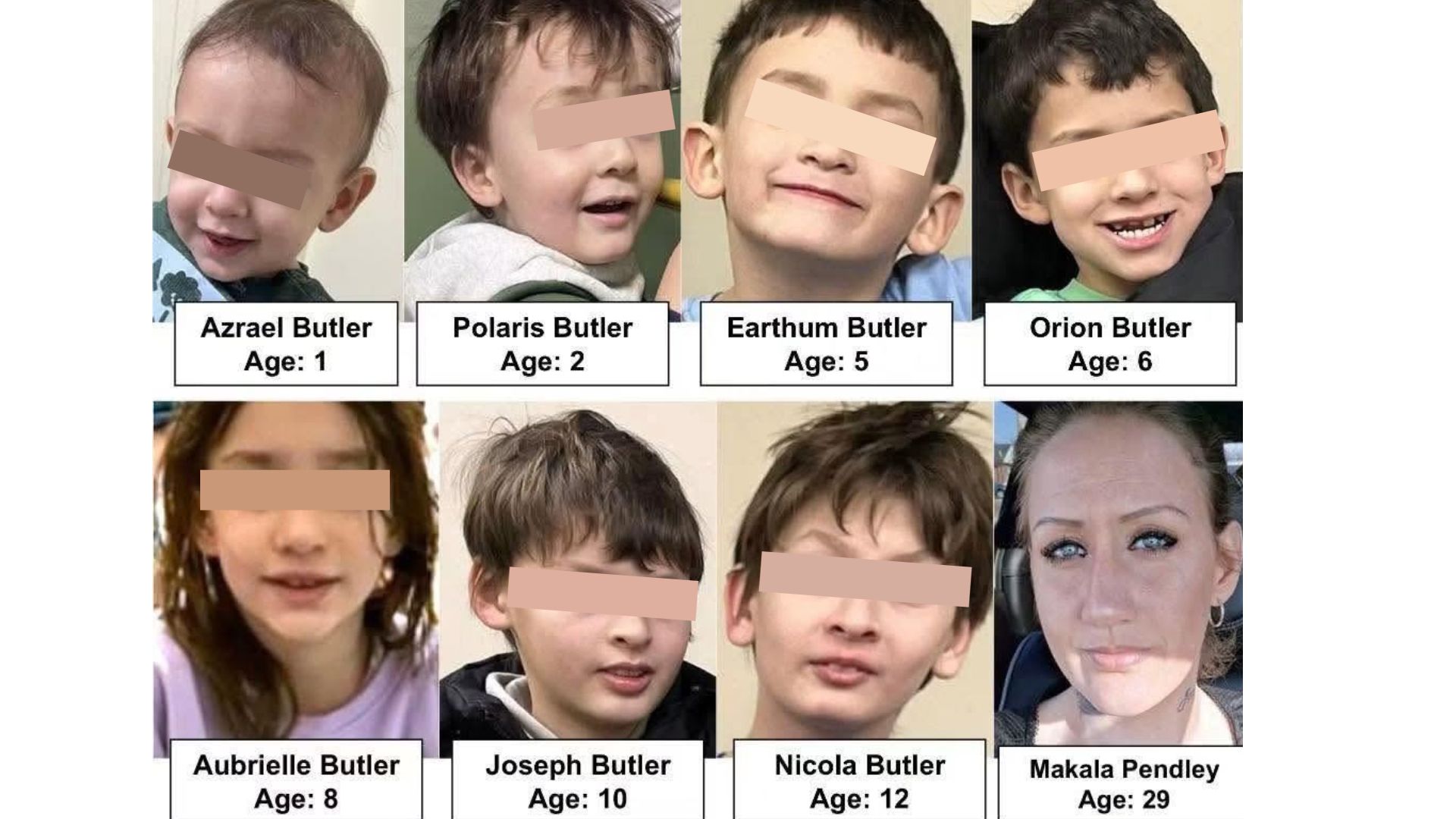 Makala Marie Pendley y sus 7 hijos desaparecieron en EUA